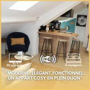 Appart Dijon, 4 couchages, Centre ville historique